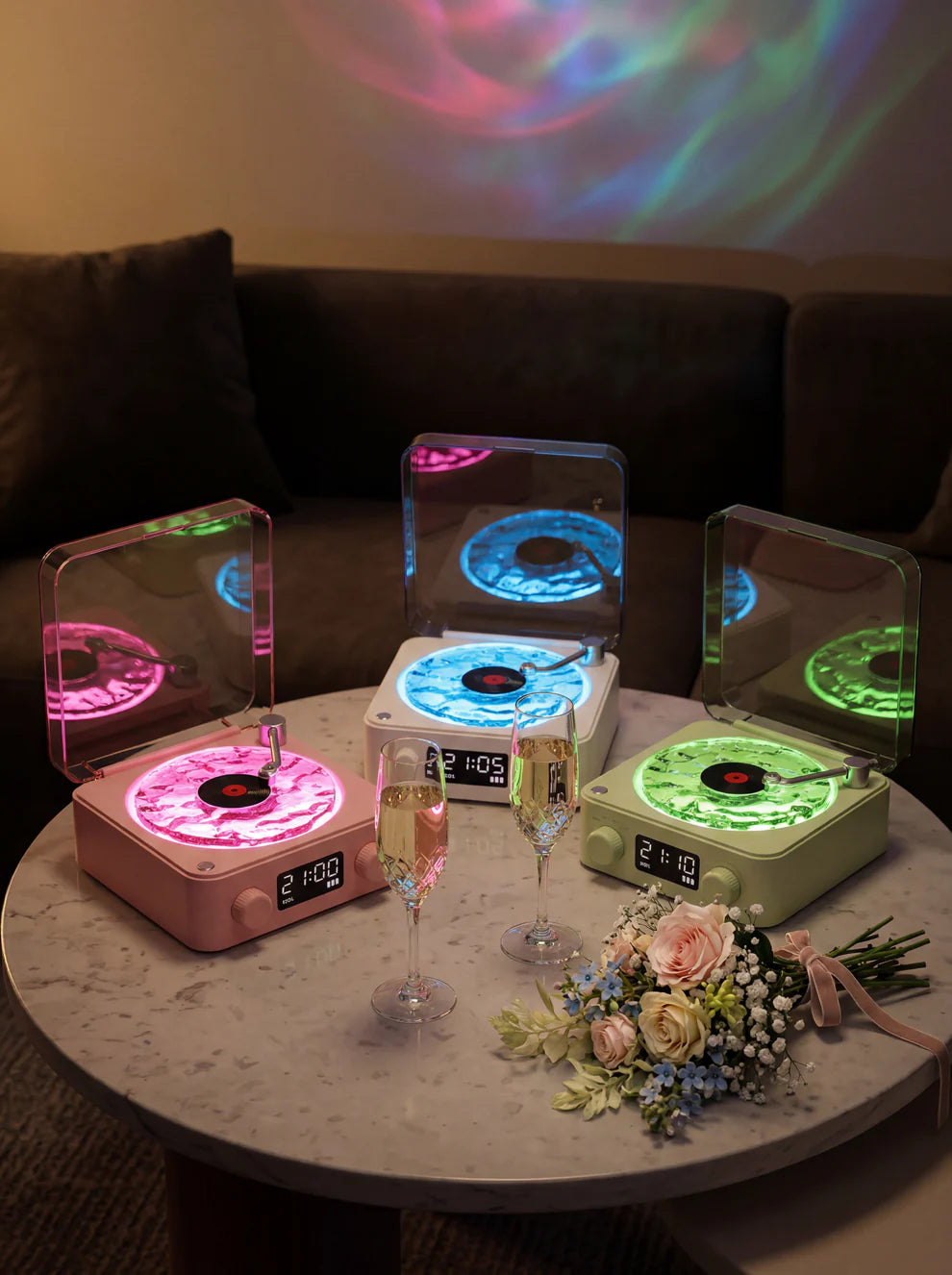 Ocean Wave LED Night Light with Bluetooth Speaker